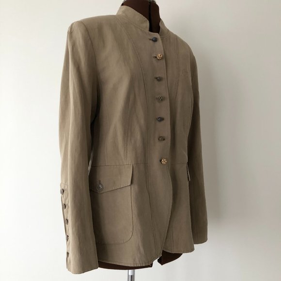 Silk/Linen Casual Jacket - Picture 4 of 14